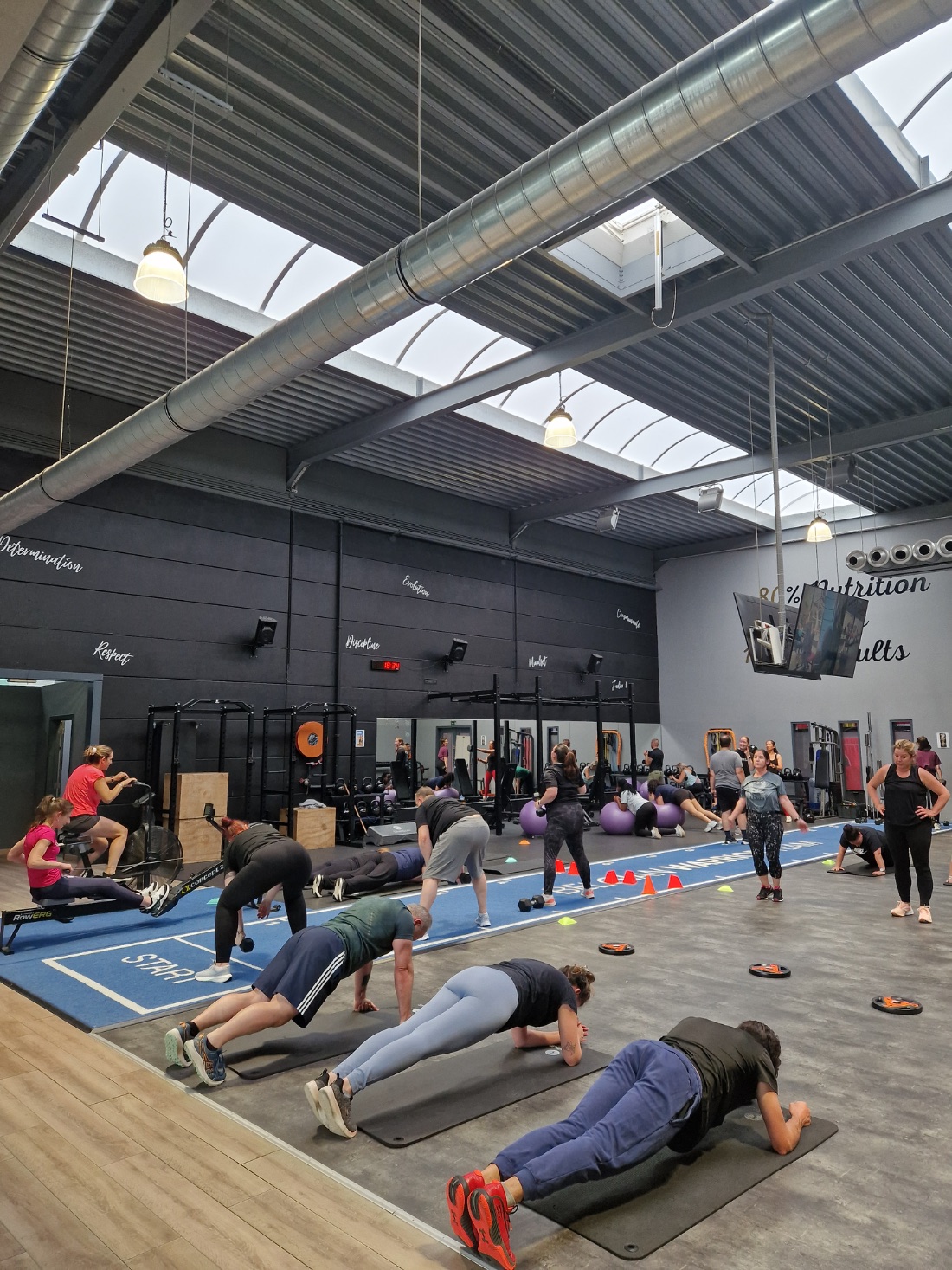 La salle du BWT Center en plein effort
