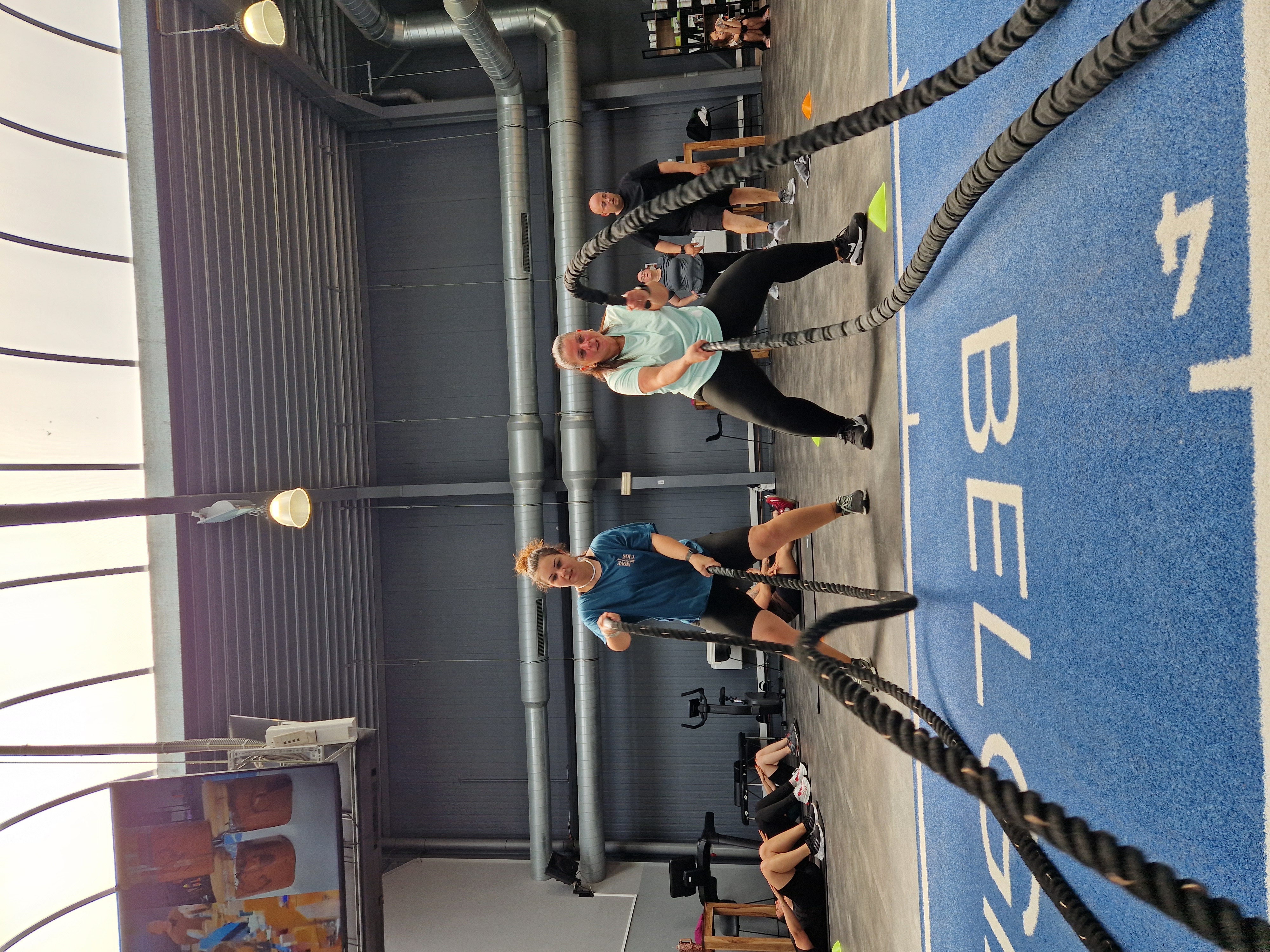 Séance battle ropes au BWT Center